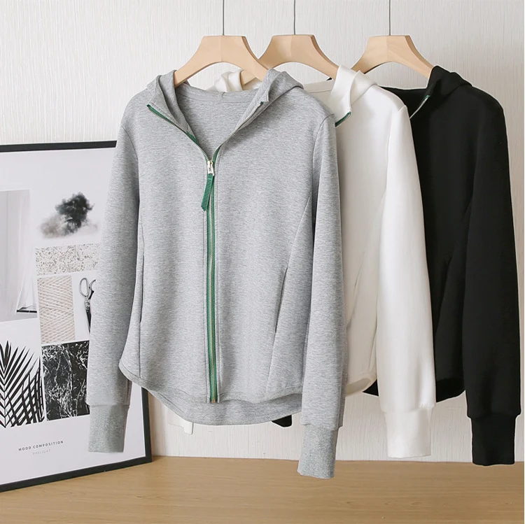 Damen Sportjacke mit Kapuze und Reißverschluss Nord Taschen
