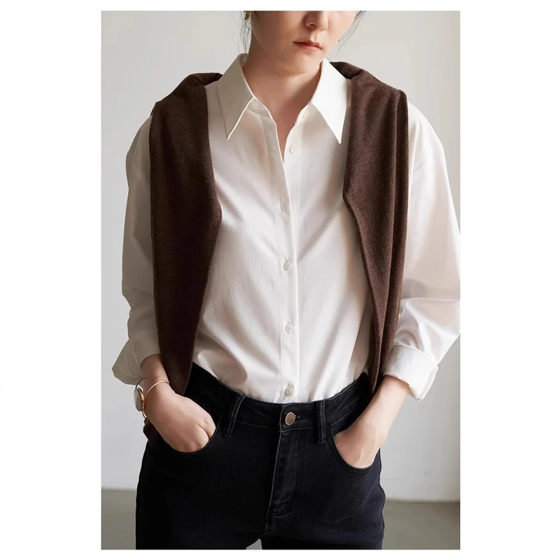 Damen Schicke und lässige Bluse mit oversized Schnitt Nord Taschen