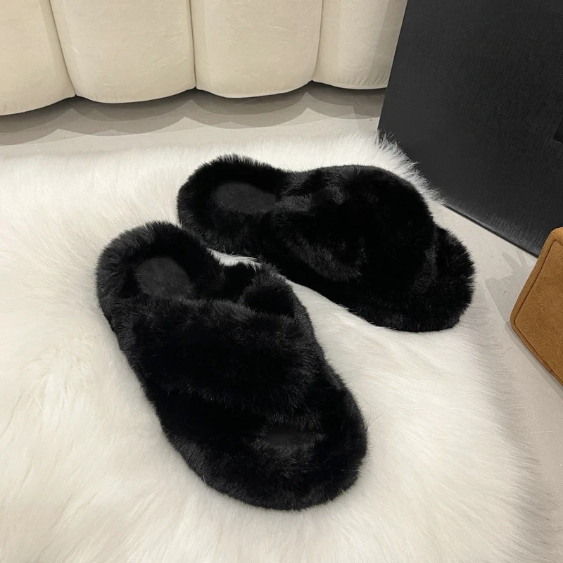 Damen Flauschige Hausschuhe mit kuscheligem Innenfutter