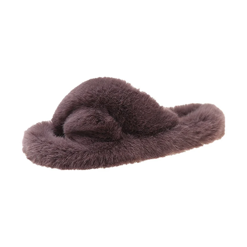 Damen Flauschige Hausschuhe mit kuscheligem Innenfutter