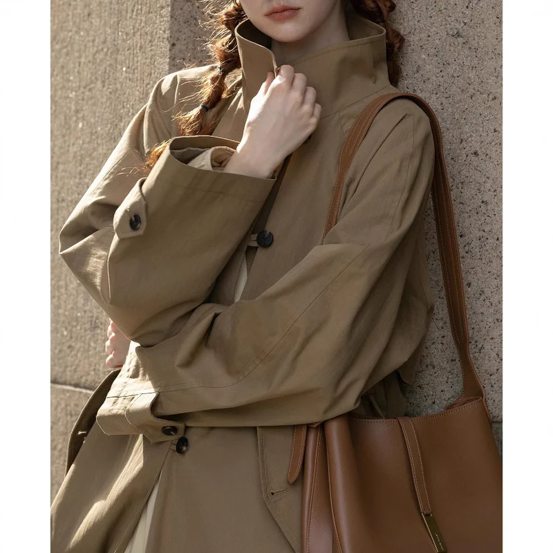 Damen Urbaner Trenchcoat Nord Taschen