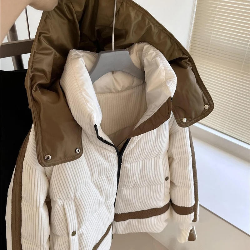 Damen Urbaner Steppmantel mit hohem Kragen Nord Taschen