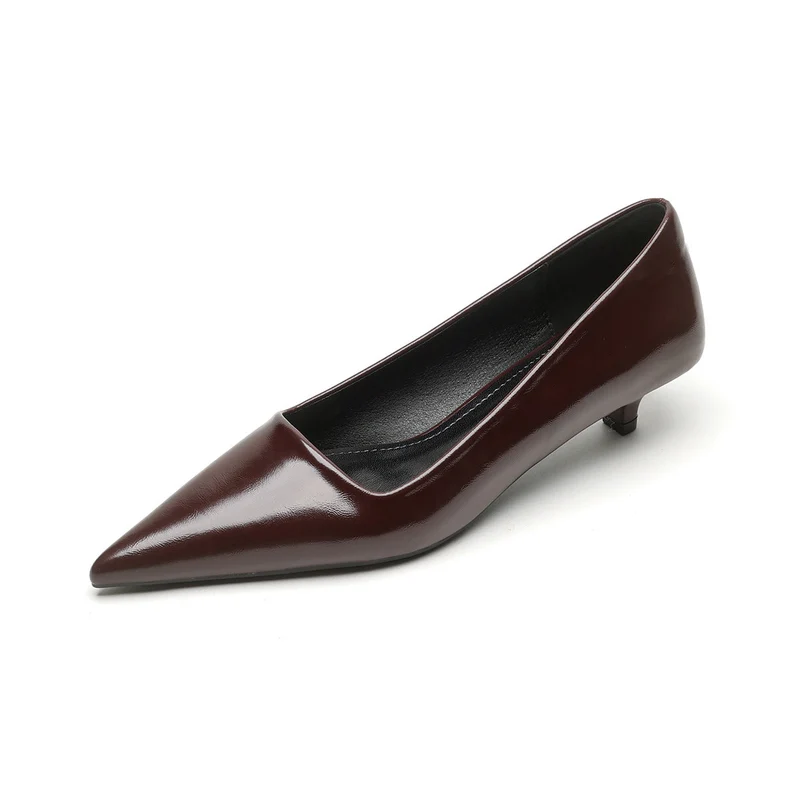 Damen elegante spitze Pumps mit komfortablem Blockabsatz