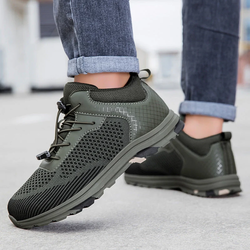 Herren Atmungsaktive Trail-Schuhe mit flexiblem Schnürsystem