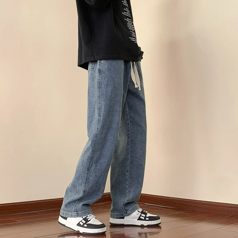 Herren Bequeme Denim-Hose mit elastischem Bund Nord Taschen
