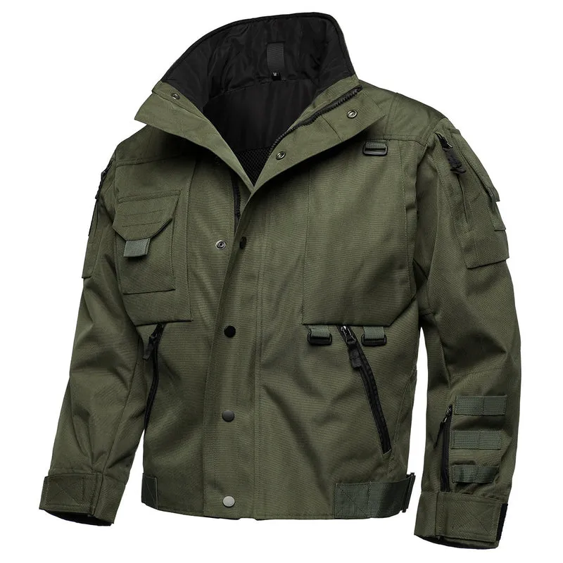 Herren Tactical Field Jacke mit Multi‑Taschen, verstellbaren Bündchen und wasserabweisender Ripstop‑Qualität Nord Taschen