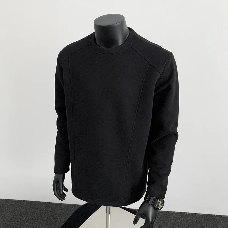 Herren Sweatshirt mit strukturierten Nahtdetails und Rundhalsausschnitt Nord Taschen