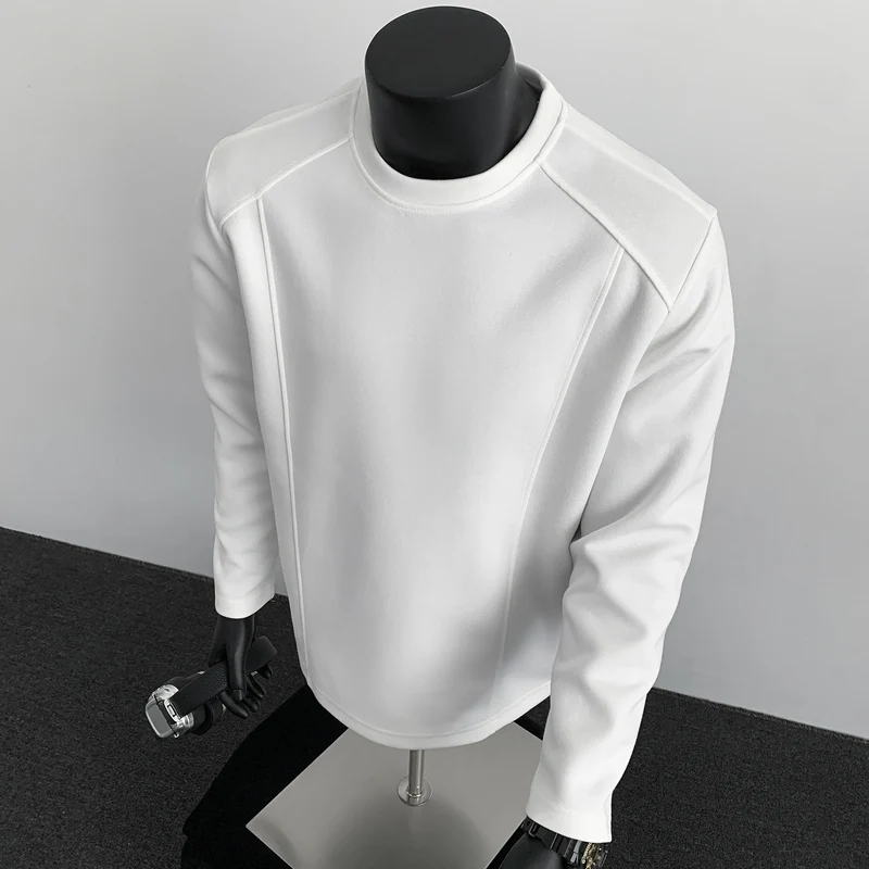 Herren Sweatshirt mit strukturierten Nahtdetails und Rundhalsausschnitt Nord Taschen
