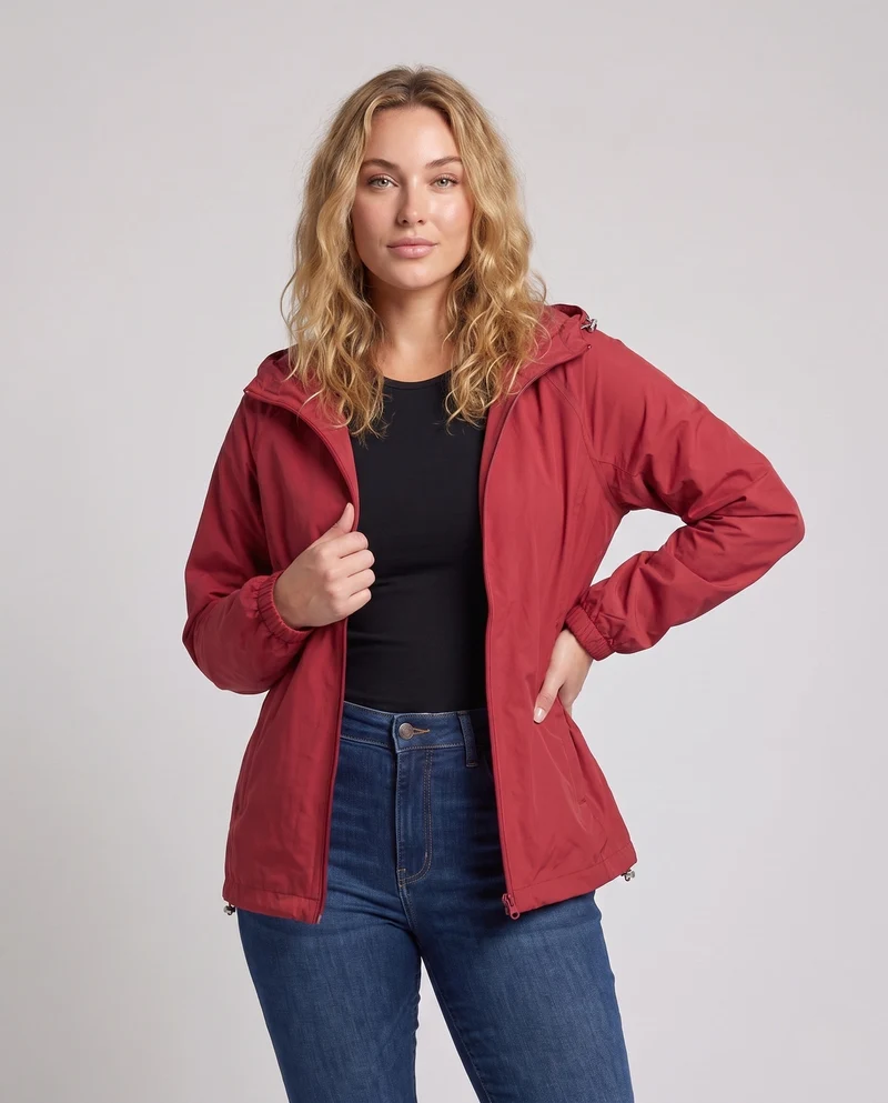 Damen leichte Outdoor-Jacke mit praktischen Seitentaschen Nord Taschen