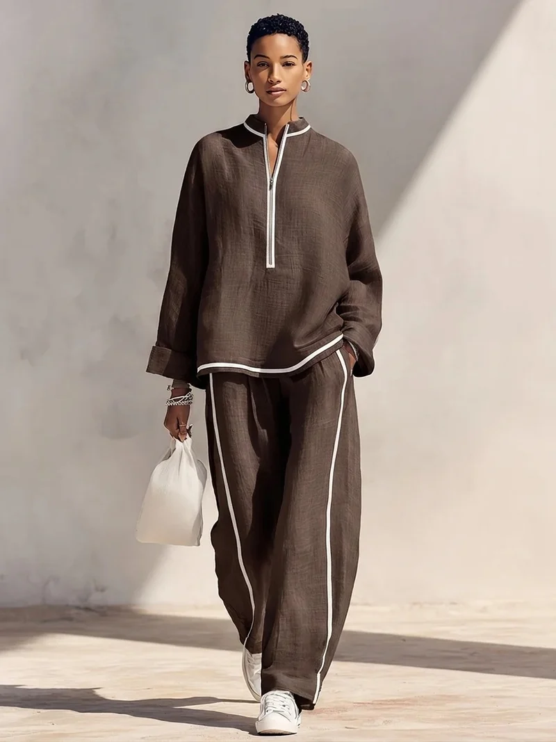 Damen Luftiges und elegantes Pyjama-Set Nord Taschen