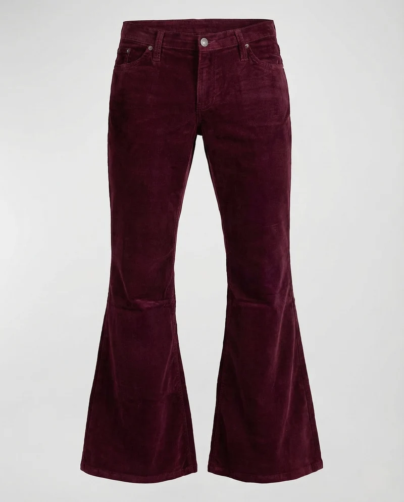 Damen Cordhose Schlag High Waist Stretch Avellé