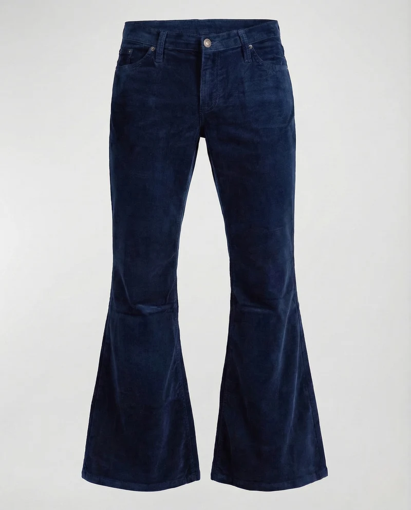 Damen Cordhose Schlag High Waist Stretch Avellé