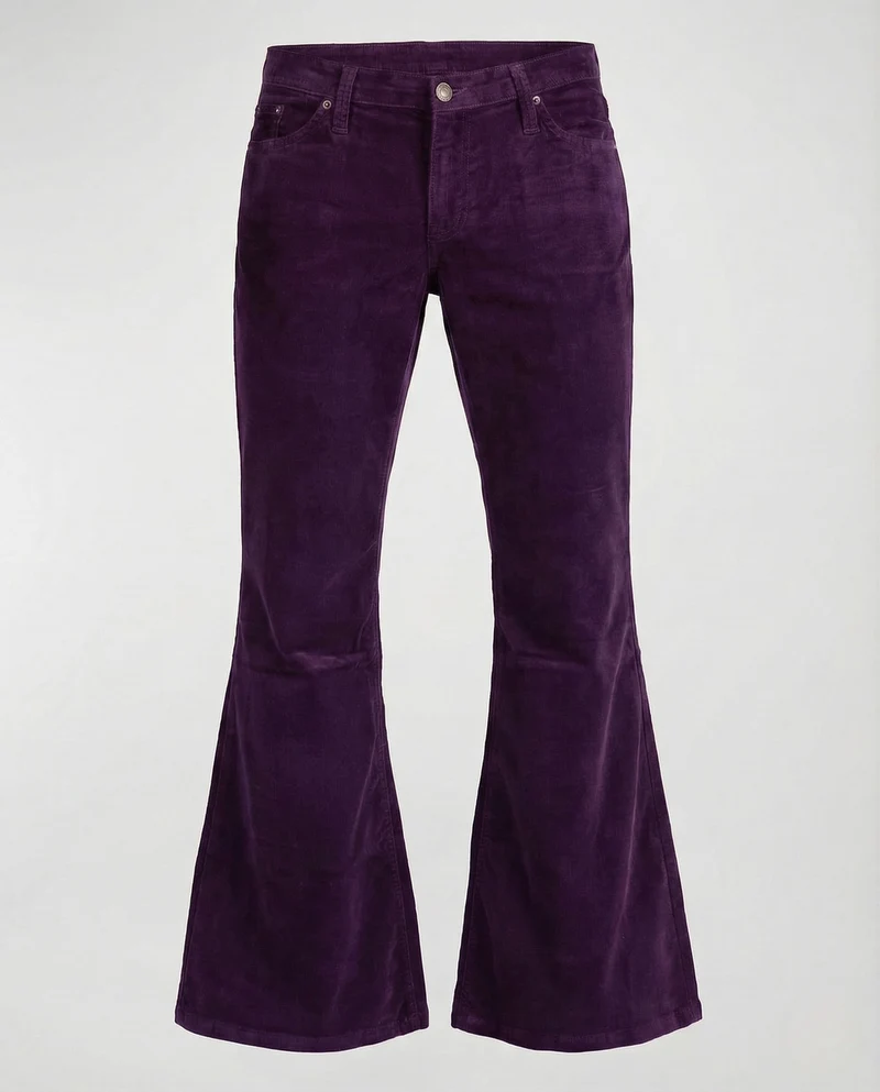 Damen Cordhose Schlag High Waist Stretch Avellé