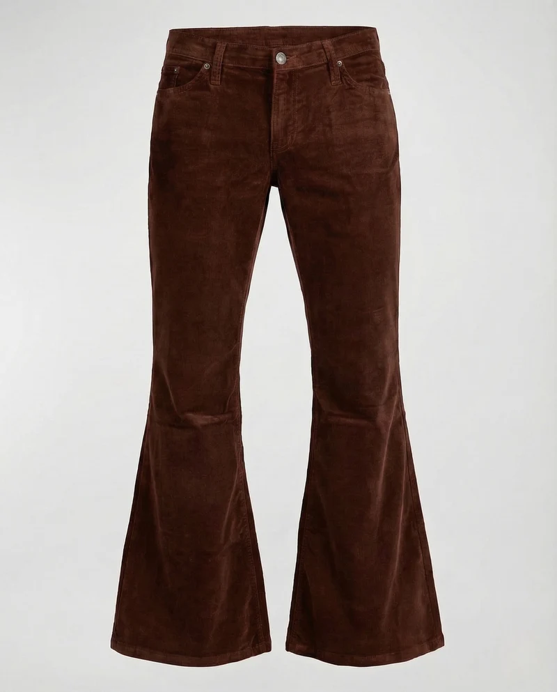 Damen Cordhose Schlag High Waist Stretch Avellé