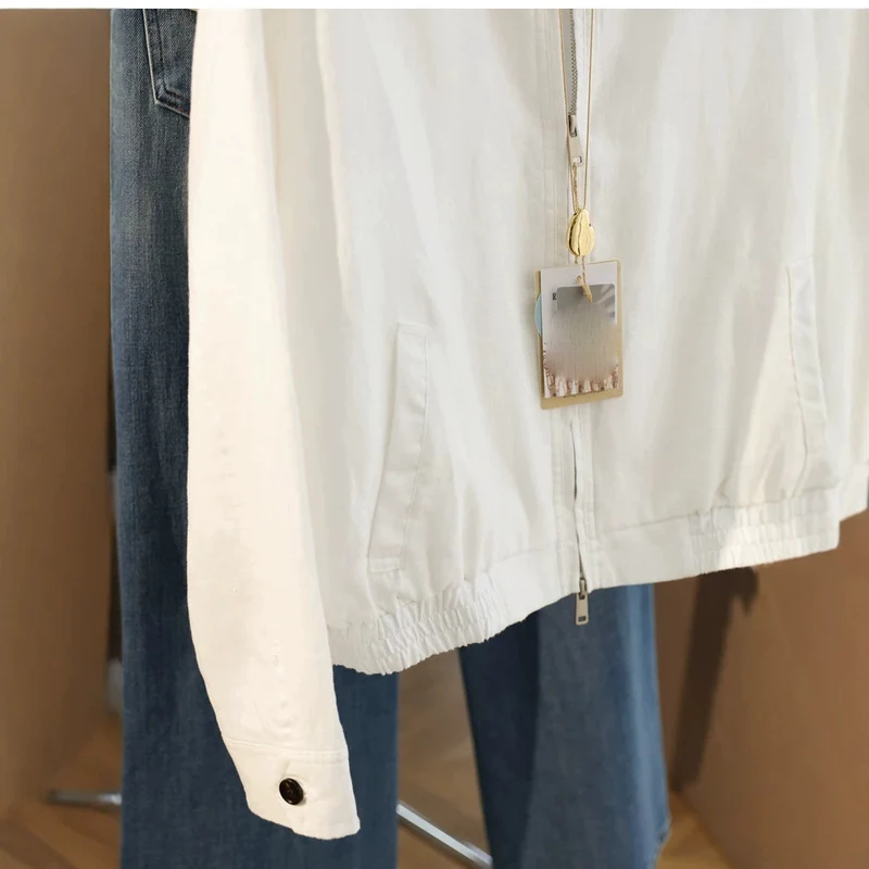 Damen Modische Übergangsjacke mit Reißverschluss Nord Taschen
