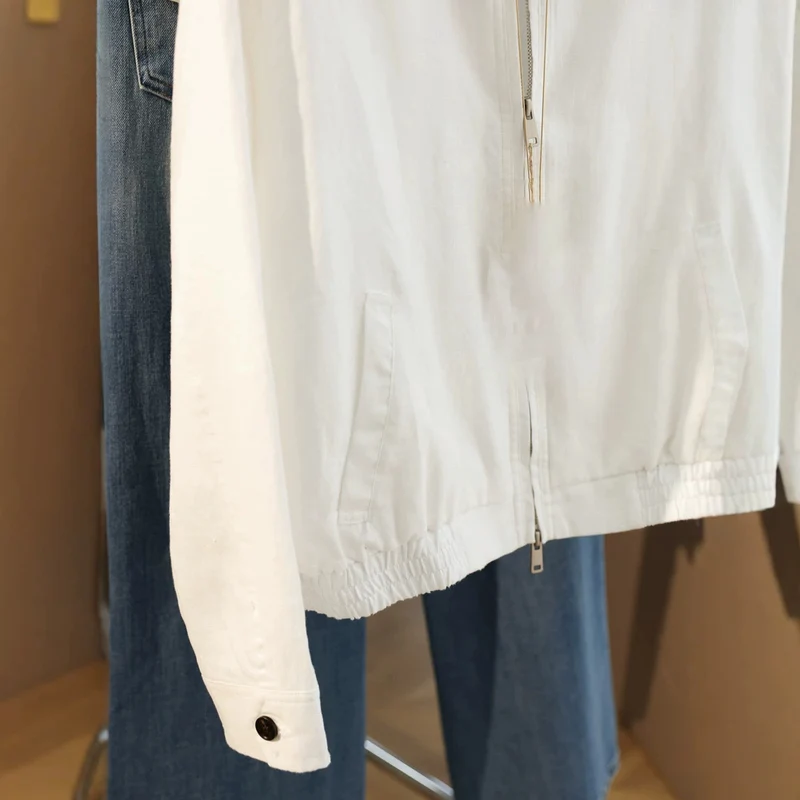 Damen Modische Übergangsjacke mit Reißverschluss Nord Taschen