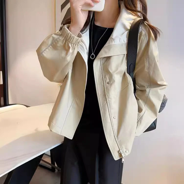 Damen Modische Übergangsjacke mit praktischen Taschen Nord Taschen