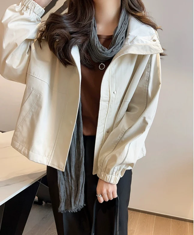 Damen Modische Übergangsjacke mit praktischen Taschen Nord Taschen