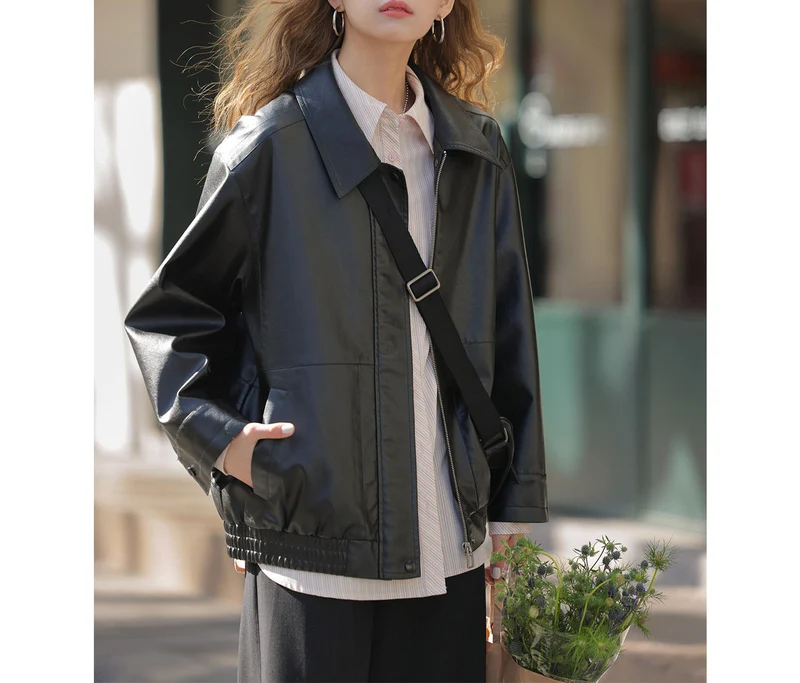 Damen Modische Übergangsjacke mit lockerer Passform Nord Taschen