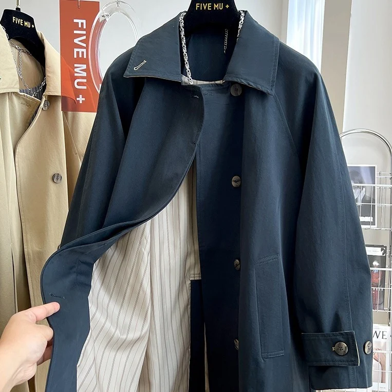Damen Modischer Übergangsblazer mit Hochkragen Nord Taschen