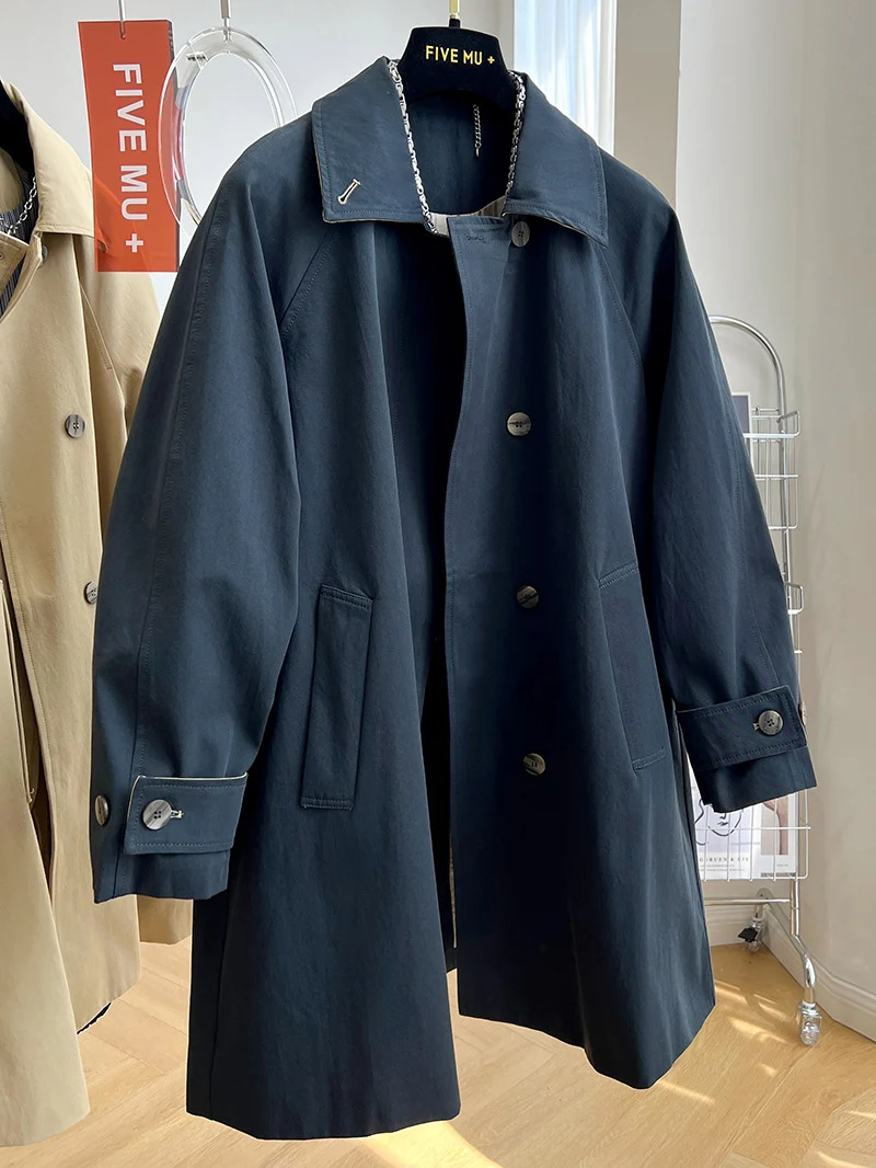 Damen Modischer Übergangsblazer mit Hochkragen Nord Taschen
