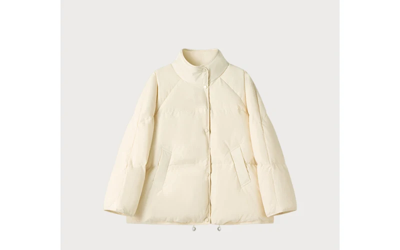 Damen Modische Übergangsjacke mit hoher Kragen Nord Taschen