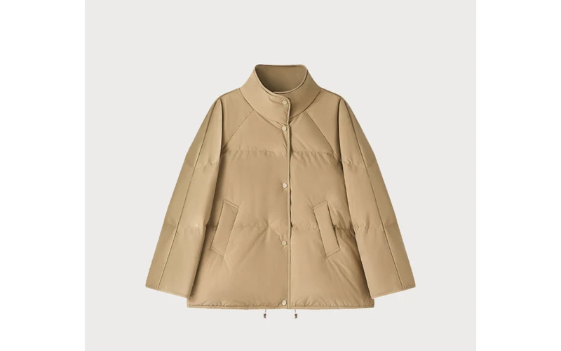 Damen Modische Übergangsjacke mit hoher Kragen Nord Taschen