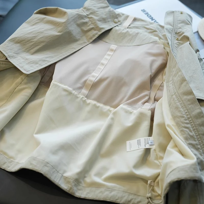 Damen Modische Übergangsjacke mit hohem Kragen und praktischen Taschen Nord Taschen