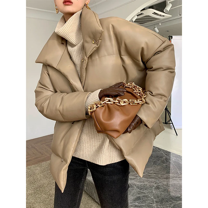 Damen Modische Übergangsjacke mit hohem Kragen Nord Taschen