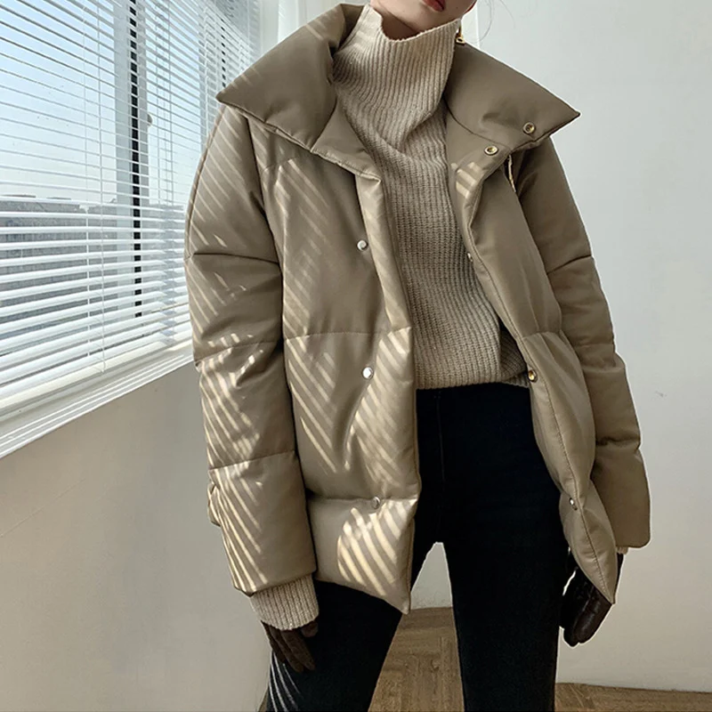 Damen Modische Übergangsjacke mit hohem Kragen Nord Taschen
