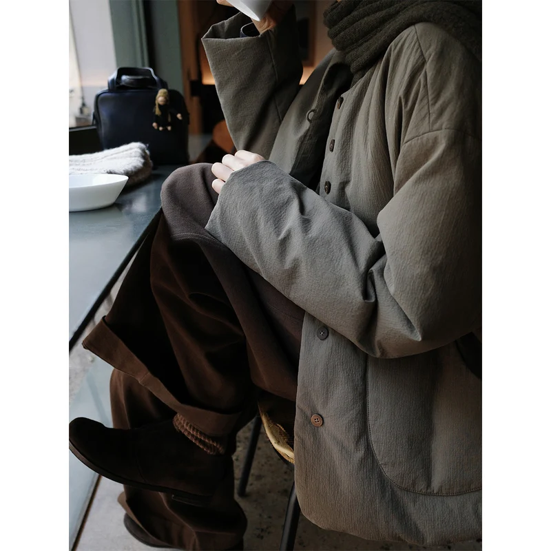 Damen Modische Übergangsjacke mit hohem Kragen Nord Taschen 1789269004