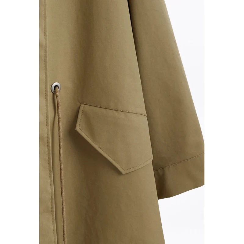 Damen Modische Übergangsjacke mit hohem Kragen Nord Taschen 1789268979