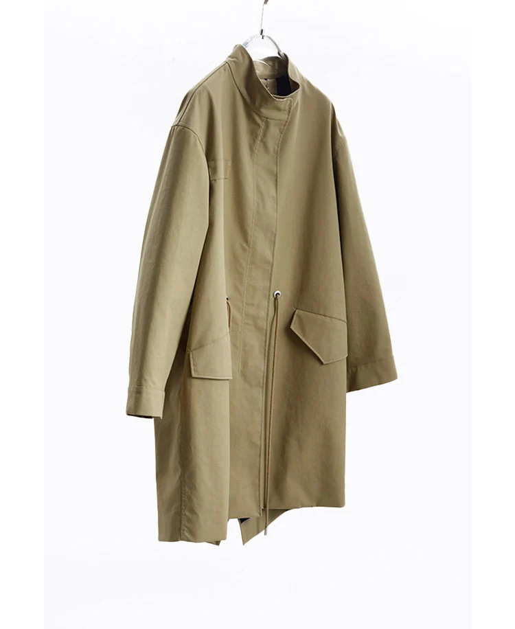 Damen Modische Übergangsjacke mit hohem Kragen Nord Taschen 1789268979