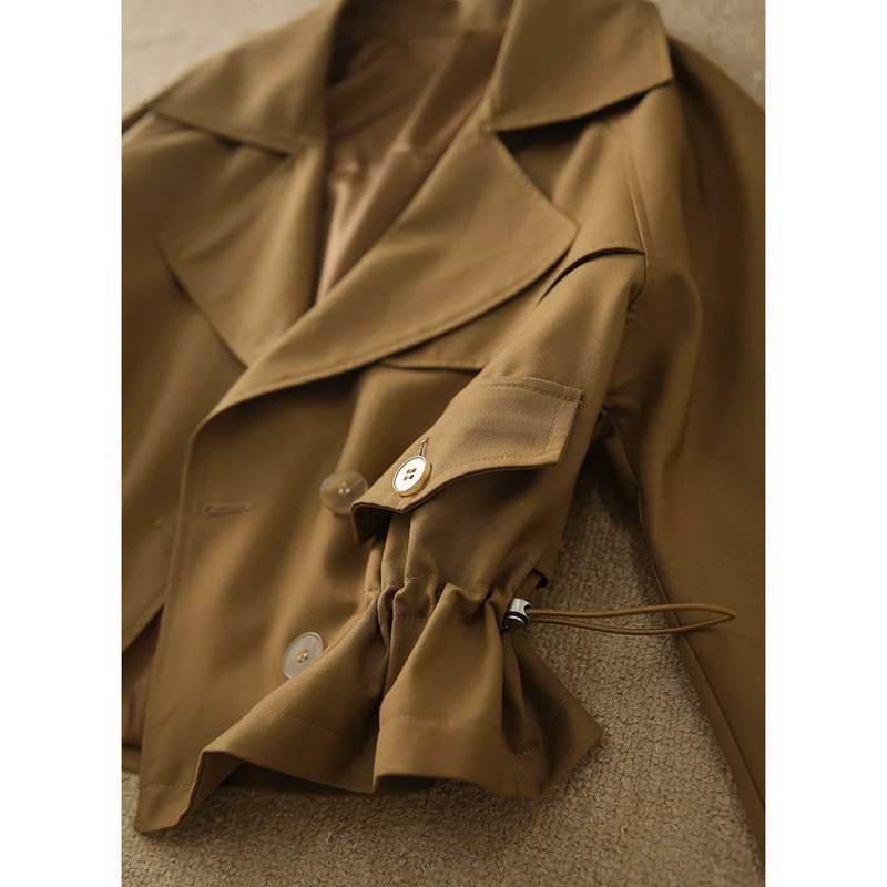 Damen modische Übergangsjacke mit elastischem Bund Nord Taschen