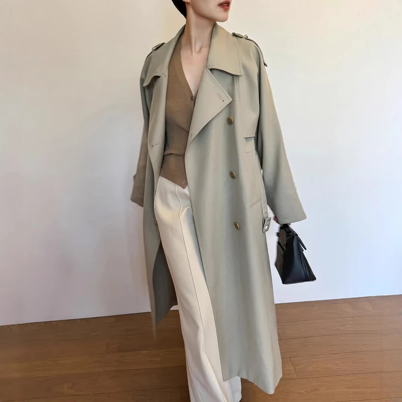 Damen Modischer Trenchcoat Nord Taschen