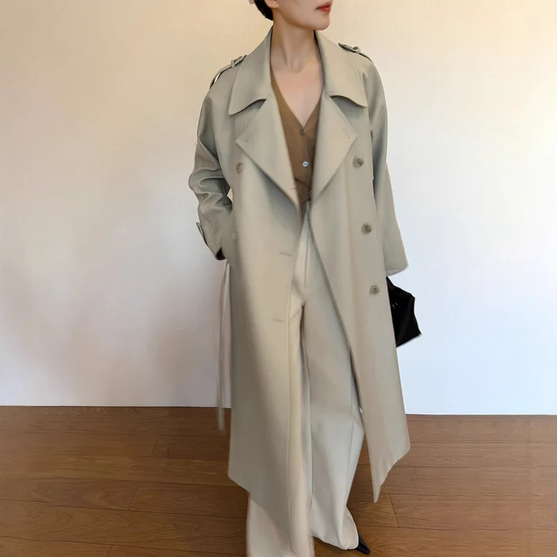 Damen Modischer Trenchcoat Nord Taschen