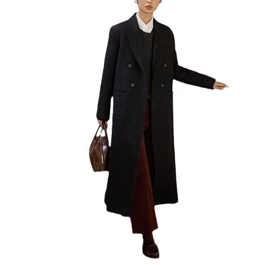 Damen Modischer Oversized-Wollblazer Nord Taschen