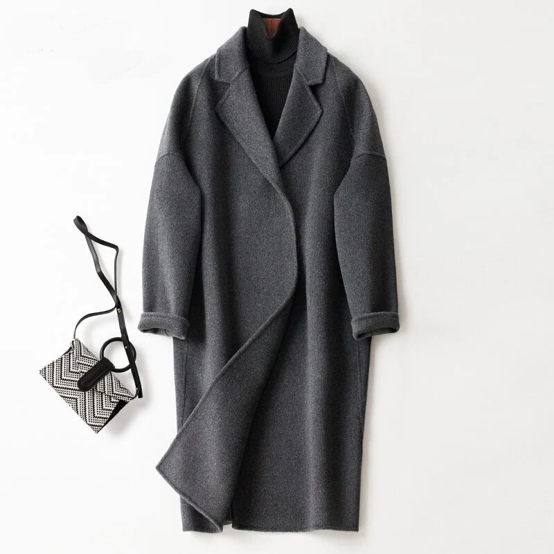Damen Modischer Oversized-Mantel Nord Taschen