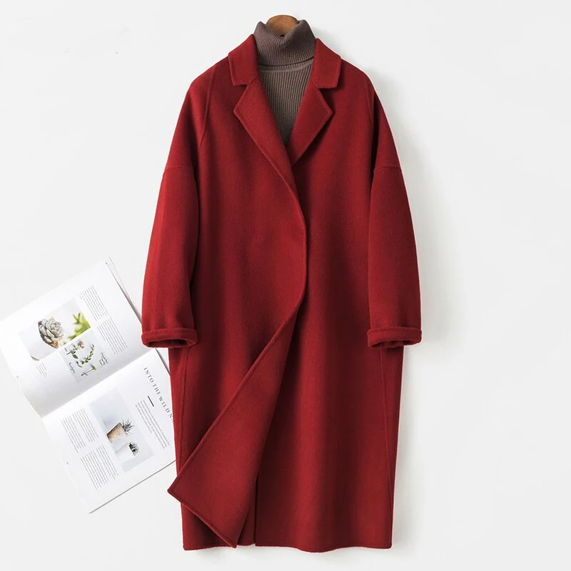 Damen Modischer Oversized-Mantel Nord Taschen