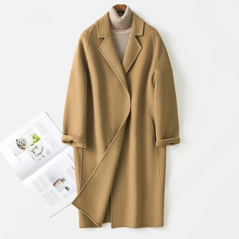 Damen Modischer Oversized-Mantel Nord Taschen