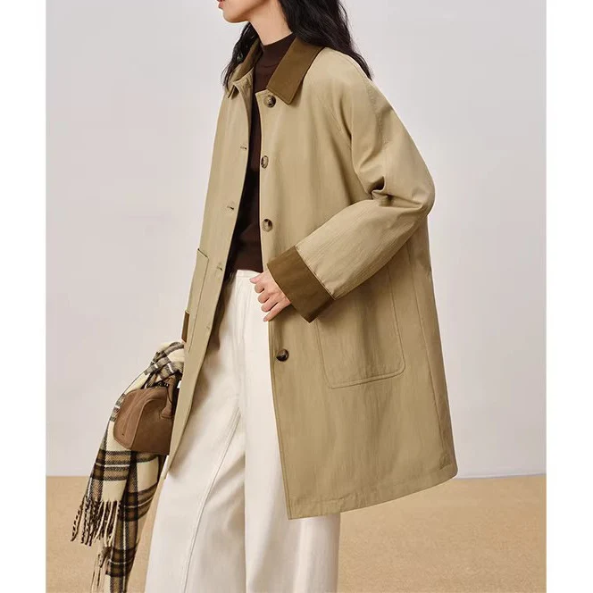 Damen Modischer Oversized Mantel Nord Taschen