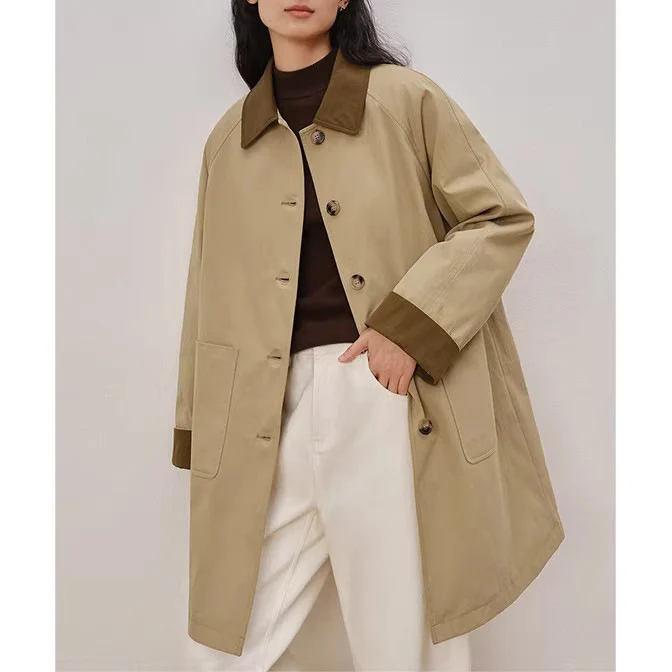 Damen Modischer Oversized Mantel Nord Taschen