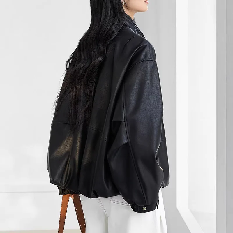 Damen Modische Blousonjacke mit hohem Kragen Nord Taschen