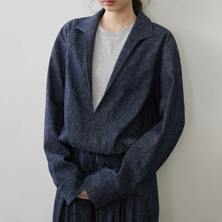 Damen Modische Blazerjacke mit lässiger Silhouette Nord Taschen