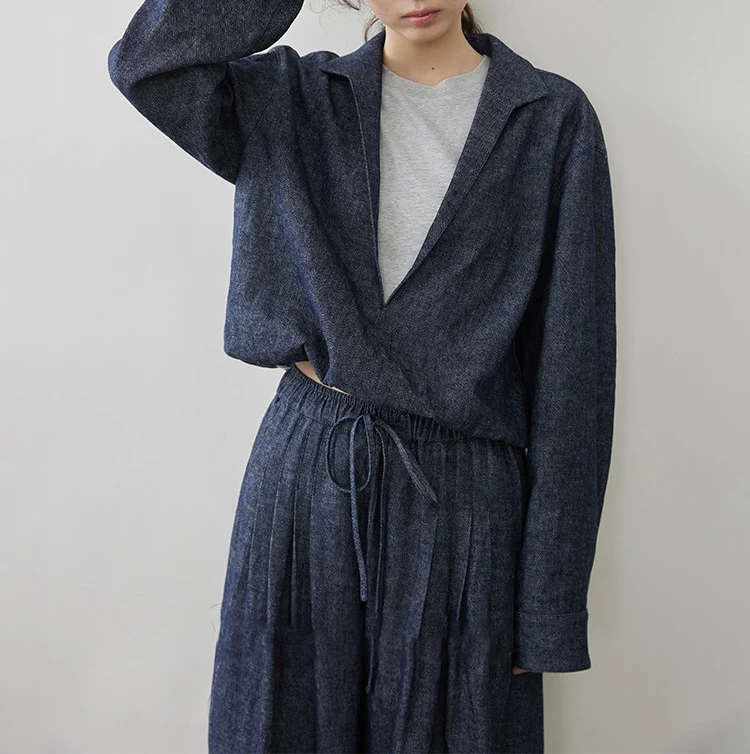 Damen Modische Blazerjacke mit lässiger Silhouette Nord Taschen
