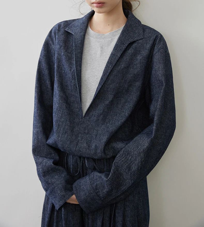 Damen Modische Blazerjacke mit lässiger Silhouette Nord Taschen