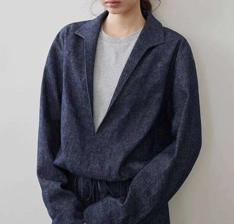 Damen Modische Blazerjacke mit lässiger Silhouette Nord Taschen