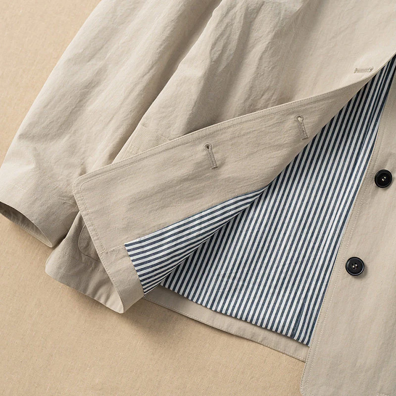 Damen Modische Übergangsjacke mit einzigartiger Knopfleiste Nord Taschen