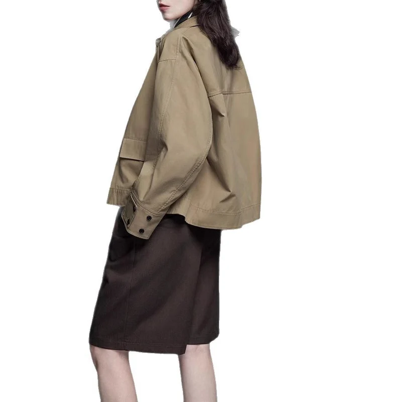 Damen Modische Übergangsjacke mit bequemen Schnitt Nord Taschen