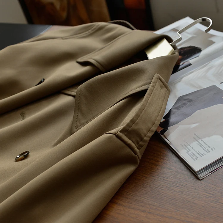 Damen Modische Trenchjacke mit Taillengürtel Nord Taschen 1789268628